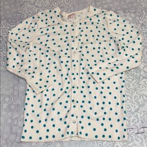 Blue Polka Dot Merona Cardigan
